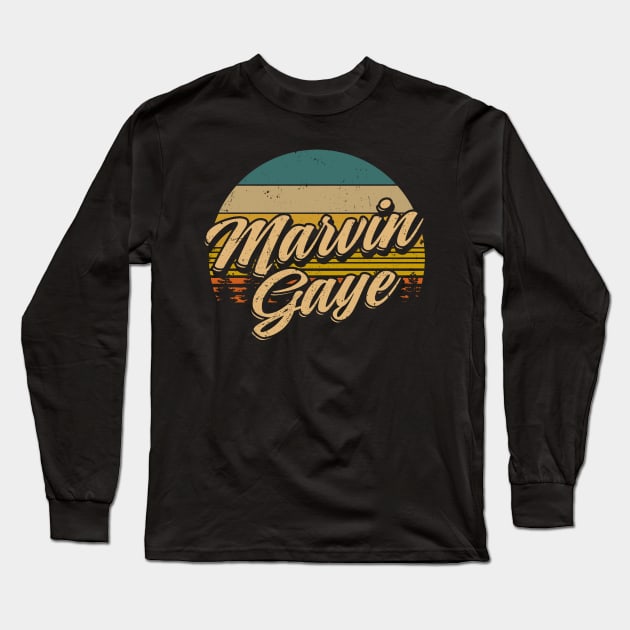 Classic Marvin Name Vintage Styles Christmas 70s 80s 90s Long Sleeve T-Shirt by Gorilla Animal